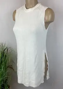 Wilfred Ivory Sleeveless Knit Tunic Top  S