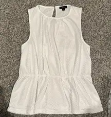 NWT JCrew Textured Knit Peplum Top Sz M