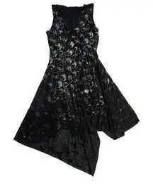 NWT BlackMilk x The Witcher Vol 1 Burned Velvet in Black Handkerchief Dress XXL