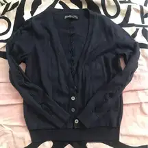 ELIZABETH AND JAMES navy blue cardigan EUC small