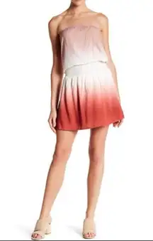 AAKAA NWT ombre strapless smocked waist dress size medium K15