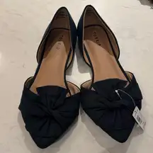 NWT Torrid Women's Plaid Green and Black Flats with Bow Detail