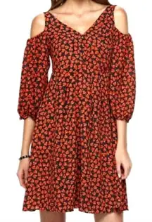 Disney Colleen Atwood Alice Red Heart Looking Glass Dress Size L