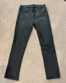CALVIN KLEIN JEANS Charcoal Black Mid-waist Straight Leg Jeans S 28/6