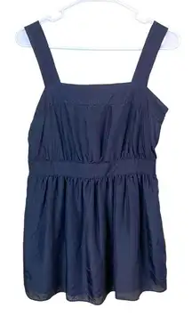 Alfani 100% Silk Black Baby Doll Tank Top Size 4