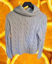 Brooks Brothers Mock Neck Cable Knit‎ Sweater Size Large