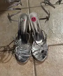 Silver Heels by Wild Diva