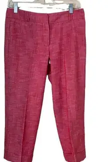 Sharagano Red Cuffed Capri Pants Size 4