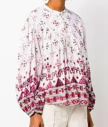 NEW ISABEL MARANT ETOILE Salika printed cotton blouse - size 38 (US 6)