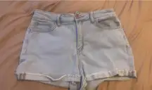 High Rise Jean Shorts