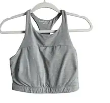 Outdoor Voices Sports Bra Women's Size Medium‎ Gray Tech Sweat Crop Athletic