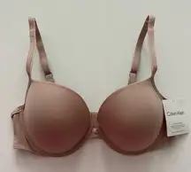 Calvin Klein Nude Push Up Plunge Bra Size 38C