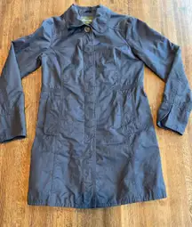 Eddie Bauer Navy Christine Trench Coat - Size XS