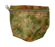 Vintage Carlos Falchi Multicolor *Hand Painted* Leather Coin Pouch- Small