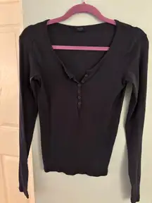 Brandy Melville Top Navy Blue