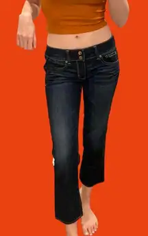 American Eagle blue Jean flare capris 🔥