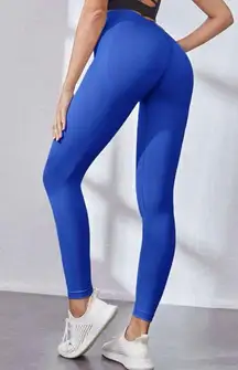 royal blue butt scrunch leggings