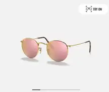 Round Flat Lens Sunglasses