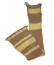 Verge Girl - Rowan Knit Maxi Dress in Tan