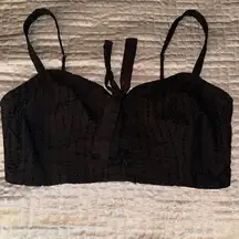 Bcbgmaxazria Black Crop Top Size 10