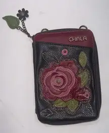 Chala Wallet Crossbody Floral Fairy Cottagecore Organizer Clutch Purse ***READ**