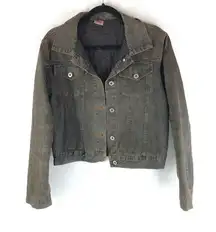 Jonny Womens Denim Jacket Quilted Lining Vintage Retro Trucker Made in Italy L