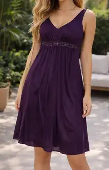 Willow Glenn Formal Deep Purple Midi Dress