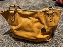 THE SAK Stylish CAMEL Leather Tote Bag