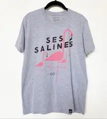 Greetings from Ibiza Ses Salines Flamingo Tee Size Medium