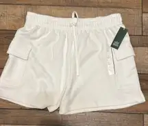 Wild Fable White Athletic Shorts with Elastic Waistband‎