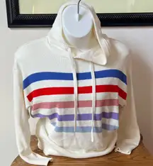 LOFT Cream Knit Sweater hoodie