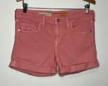 Pilcro and the letter press peach stet shorts size 29‎