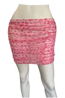 pink mesh mini skirt Shein XS beach cover up or for the bedroom​