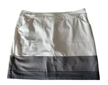 Adidas skort size large white with gray stripe at bottom