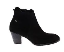 Paul Green Black Suede Leather Ankle Booties US size 7