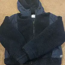 Peloton Women’s Navy Blue Zip-up Hooded Fleece Jacket - Size S