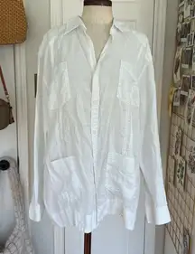 Women’s Cubavera linen pocket front shirt