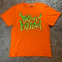 orange oversized Billie Eilish graffiti t shirt sz 2X