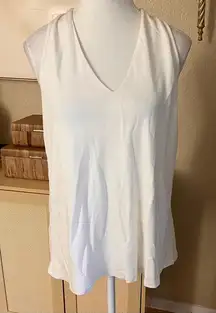 MASSIMO DUTTI NWT White Sleeveless Top Size Medium‎