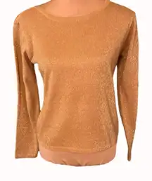 Newport News vintage gold long sleeve sweater size small