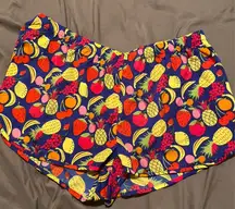 ASOS Swim Fruit Pattern Swim Shorts