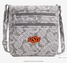 Vera Bradley Oklahoma State  Triple Zip Hipster Crossbody Bag