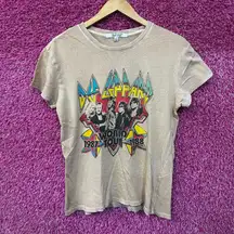 Def Leppard Hysteria 1987 World Tour Rock Band Womens Top XS 