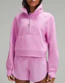 Lululemon Scuba Oversized Funnel-Neck Half Zip Dahlia Mauve Size XS/S