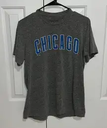 Heather Gray Chicago Cubs Tee