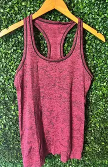 Lululemon Pink Black Swiftly Tech Tank Top Sz 8