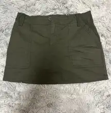 Army Green Mini Skirt