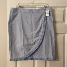 J.Crew Skirt size 16 brand new with tags 100%cotton baby blue color