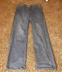 Levi's 512 Perfectly Slimming‎ Straight Leg Jeans Gray Wash Womens 12M