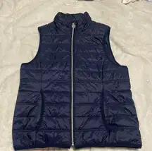 Guess Dark Blue Women's Quilted Vest
